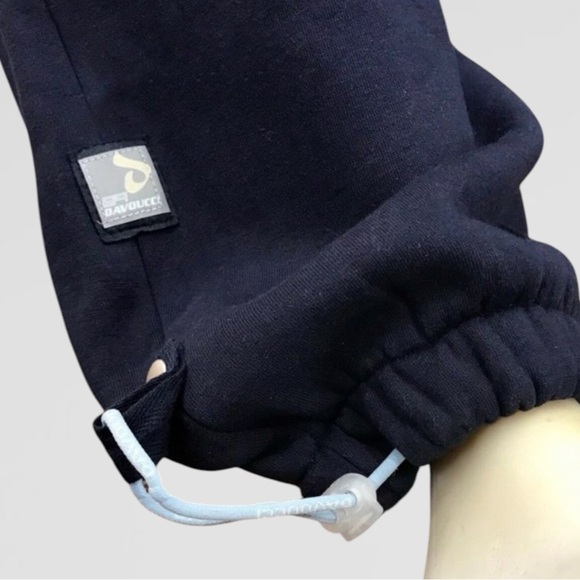 Men's Davoucci Navy | Sky Blue Heavy Fleece Sweatpants NWT - Picture 4 of 4